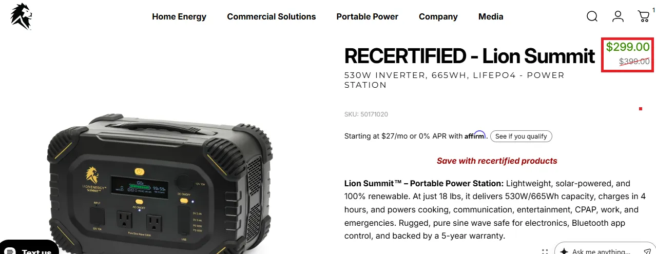 Lionenergy 22% OFF Offer