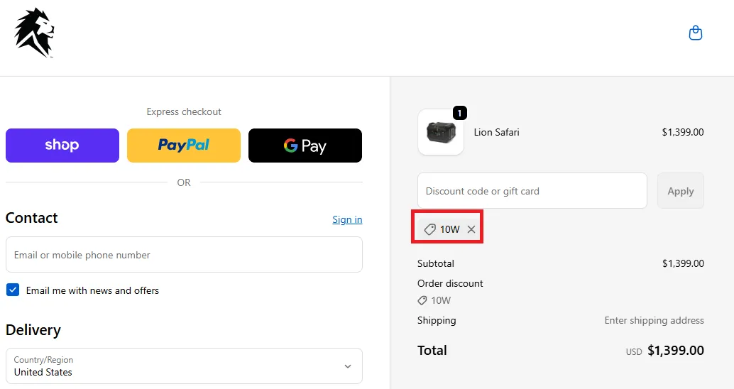 Lionenergy 5% OFF Discount Code